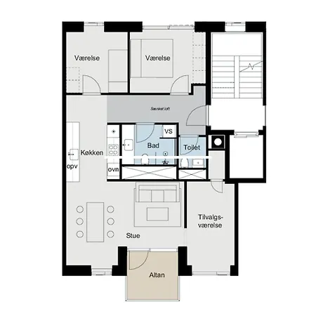 Fantastic 3-bed Wbalcony In North Harbour Lejlighed København